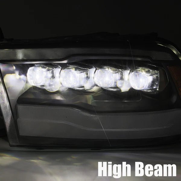 AlphaRex USA 09-18 Ram Truck NOVA-Series LED Projector Headlights Chrome