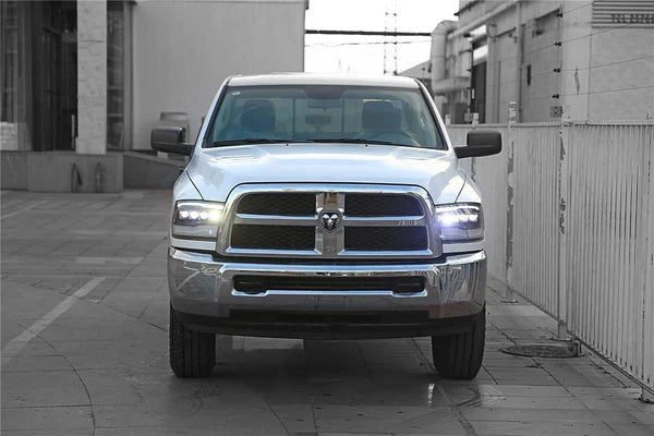 AlphaRex USA 09-18 Ram Truck NOVA-Series LED Projector Headlights Chrome