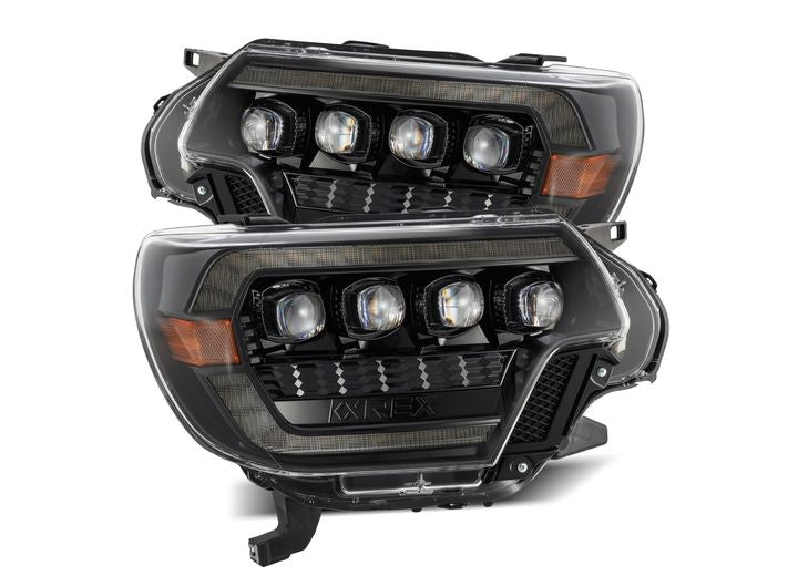 AlphaRex NOVA-Series LED Projector Headlights for 2012-2015 Toyota Tacoma - Alpha-Black Finish for Enhanced Visibility and Bold Style