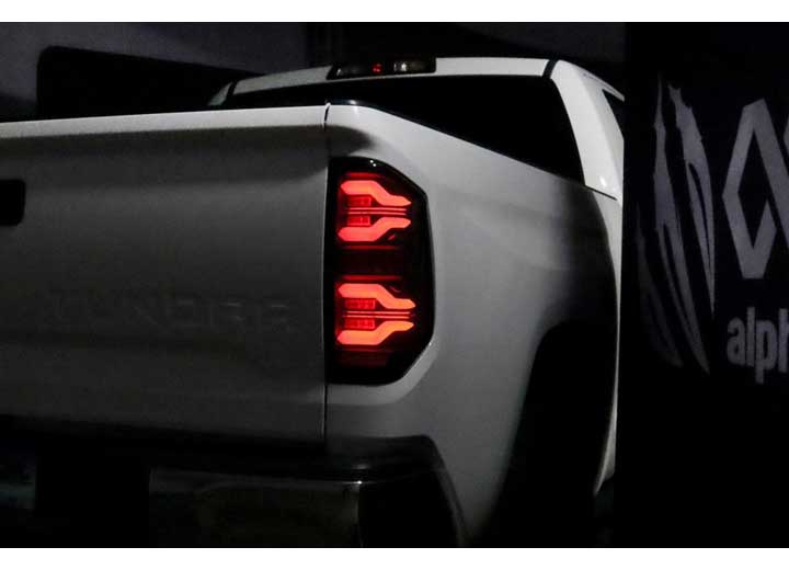 AlphaRex LUXX-Series LED Tail Lights for 14-21 Toyota Tundra – Alpha-Black with Sequential Turn Signals for Enhanced Safety and Visibility