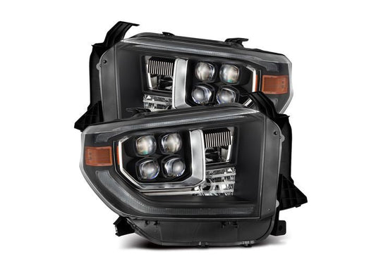 AlphaRex USA - AlphaRex USA 14 - 21 Toyota Tundra MK II NOVA - Series LED Projector Headlights Black - Sequential Turn Signals & DRL