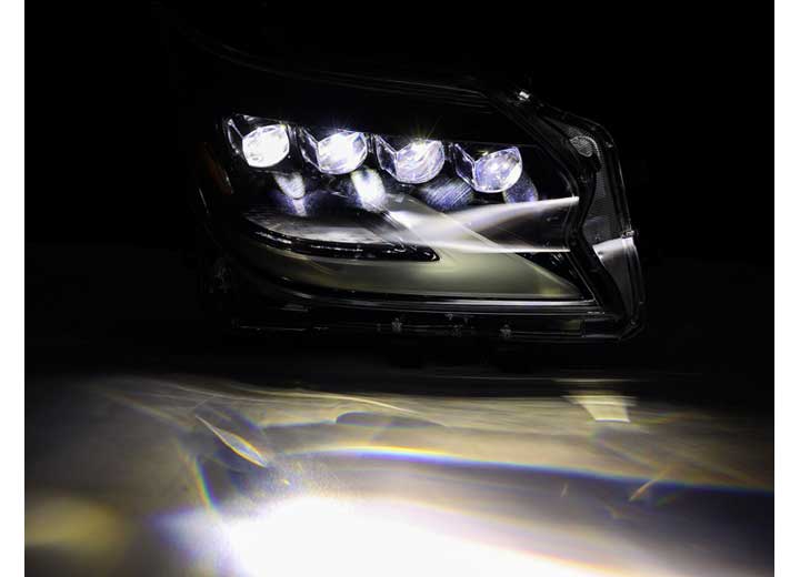 AlphaRex NOVA-Series LED Projector Headlights for 2014-2023 Lexus GX 460 - Stealthy Alpha-Black Finish