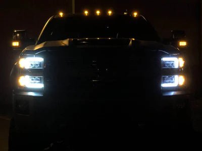 AlphaRex USA 15-19 Chevrolet Silverado 2500HD/3500HD MKII NOVA-Series LED Projector Headlights Jet Black - Enhanced Visibility & Aggressive Styling