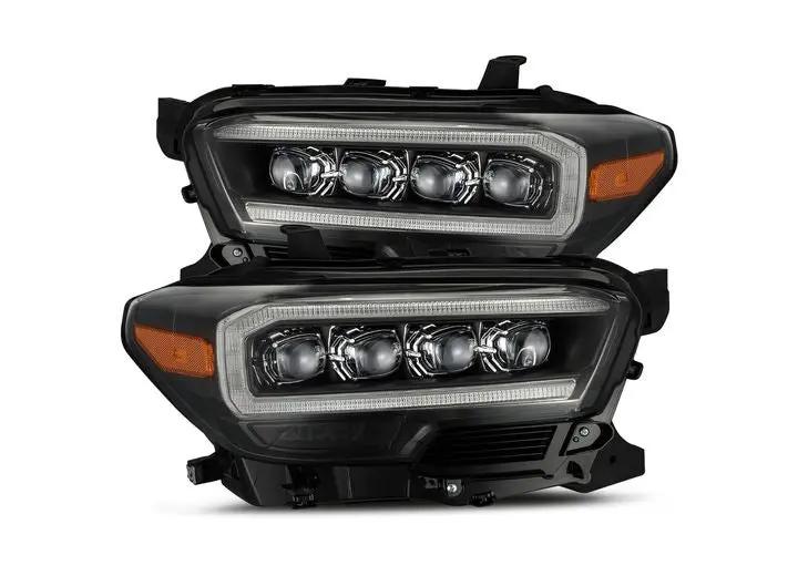 AlphaRex USA - AlphaRex USA 16 - 23 Toyota Tacoma NOVA - Series Black LED Projector Headlights with Sequential Turn Signals & DRL