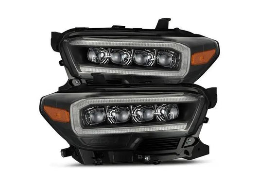 AlphaRex USA - AlphaRex USA 16 - 23 Toyota Tacoma NOVA - Series Black LED Projector Headlights with Sequential Turn Signals & DRL