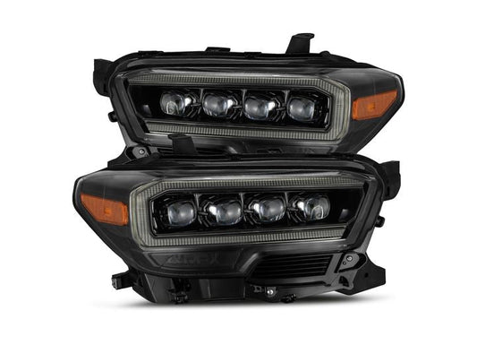 AlphaRex USA 16-23 Toyota Tacoma NOVA-Series LED Projector Headlights Alpha-Black - Aggressive Style & Superior Visibility