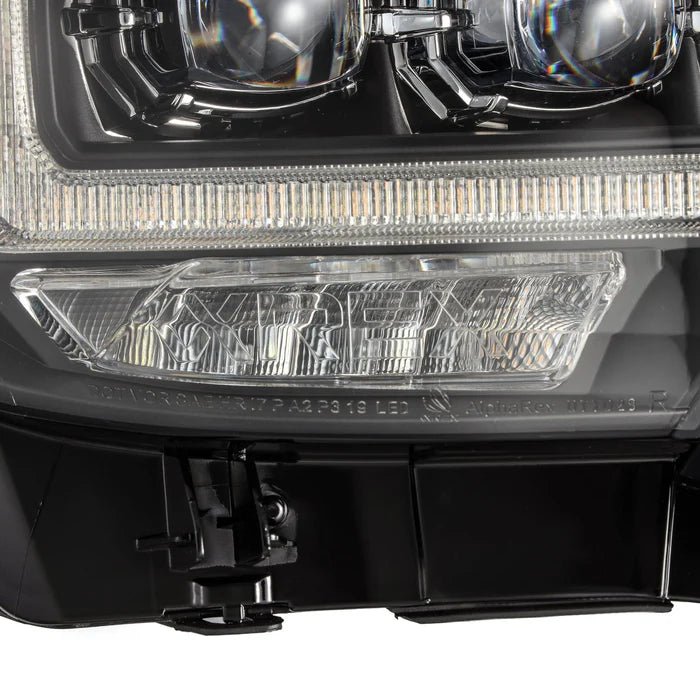 AlphaRex USA 16-23 Toyota Tacoma NOVA-Series Black LED Projector Headlights with Sequential Turn Signals & DRL