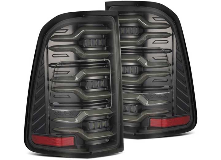 AlphaRex USA 19-24 Ram 1500 LUXX-Series LED Tail Lights Alpha-Black - Sequential Turn Signals & Durable Design