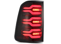 AlphaRex USA 19-24 Ram 1500 LUXX-Series LED Tail Lights Black-Red