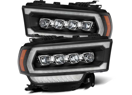 AlphaRex USA 19-24 Ram 2500/3500/4500/5500 NOVA-Series LED Projector Headlights Black - Advanced Illumination & Rugged Design