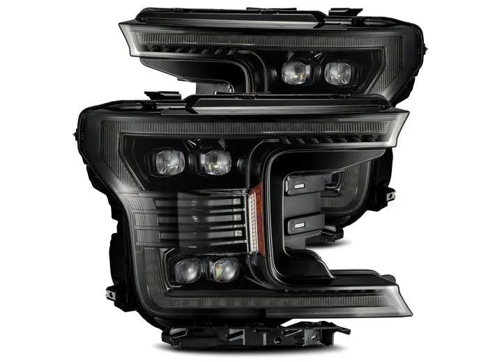 AlphaRex USA - AlphaRex USA 2018 - 2020 Ford F150 NOVA - Series LED Projector Headlights - Sleek Alpha - Black with Dynamic Turn Signals & DRL