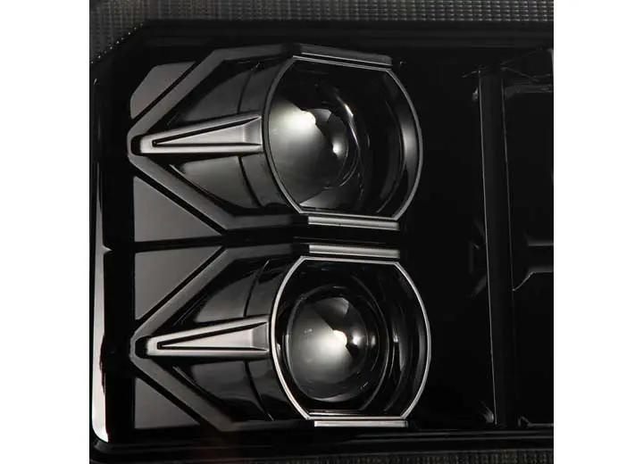 AlphaRex USA - AlphaRex USA LUXX - Series LED Projector Headlights - Alpha - Black for 2005 - 2007 Ford Super Duty/Excursion with Sequential Turn Signals & DRL