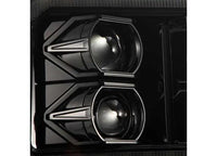 AlphaRex USA - AlphaRex USA LUXX - Series LED Projector Headlights - Alpha - Black for 2005 - 2007 Ford Super Duty/Excursion with Sequential Turn Signals & DRL