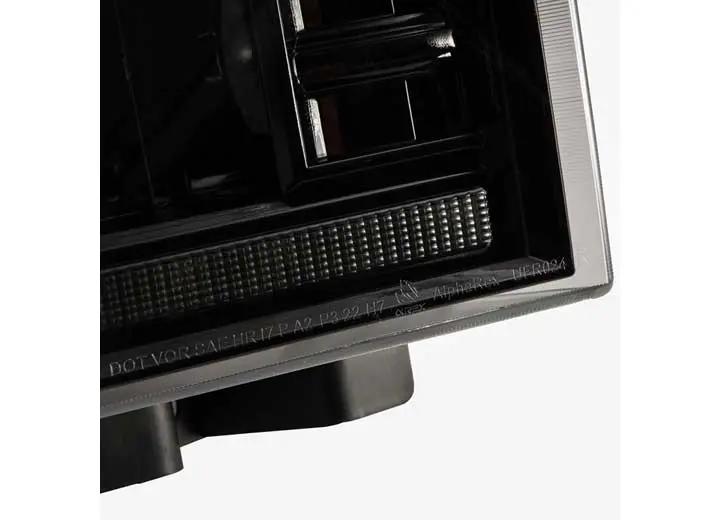 AlphaRex USA - AlphaRex USA LUXX - Series LED Projector Headlights - Alpha - Black for 2005 - 2007 Ford Super Duty/Excursion with Sequential Turn Signals & DRL