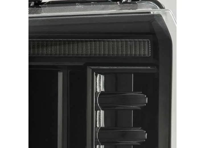 AlphaRex USA - AlphaRex USA LUXX - Series LED Projector Headlights - Alpha - Black for 2005 - 2007 Ford Super Duty/Excursion with Sequential Turn Signals & DRL