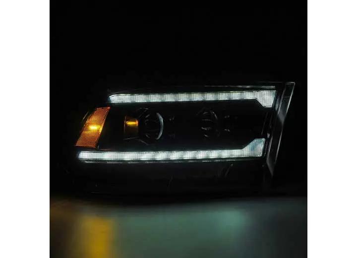 AlphaRex USA - AlphaRex USA LUXX - Series LED Projector Headlights for 2009 - 2018 Ram Truck (MK II 5th Gen 2500 Style) - Alpha - Black with Sequential Turn Signals & DRL