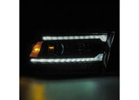 AlphaRex USA - AlphaRex USA LUXX - Series LED Projector Headlights for 2009 - 2018 Ram Truck (MK II 5th Gen 2500 Style) - Alpha - Black with Sequential Turn Signals & DRL