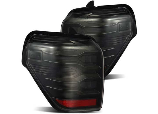 AlphaRex USA LUXX-Series LED Tail Lights for 2010-2023 Toyota 4Runner - Alpha-Black with Sequential Turn Signals & Easy Plug-and-Play Installation