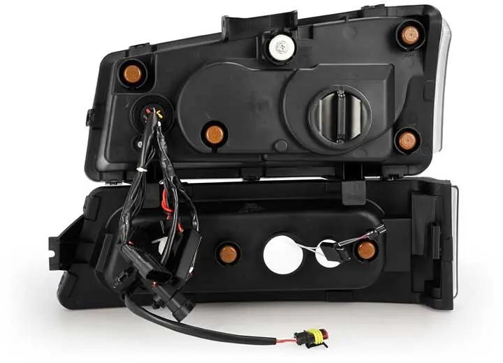 AlphaRex USA - AlphaRex USA NOVA - Series LED Projector Headlights in Chrome for 2003 - 2006 Chevrolet Silverado & 2002 - 2006 Avalanche - Featuring Sequential Turn Signals & DRL