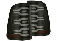 AlphaRex LUXX-Series LED Tail Lights for 2019-2024 Ram 1500 - Black Housing with Sequential Turn Signals - Easy Plug & Play Upgrade