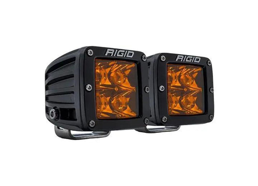 rigid industries - Amber PRO Lens D - Series Spot Lights – 3168 Lumens, Surface Mount Pair by Rigid Industries