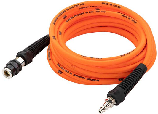 HIGH TEMPERATURE AIR HOSE W/US STANDARD FITTINGS ORANGE