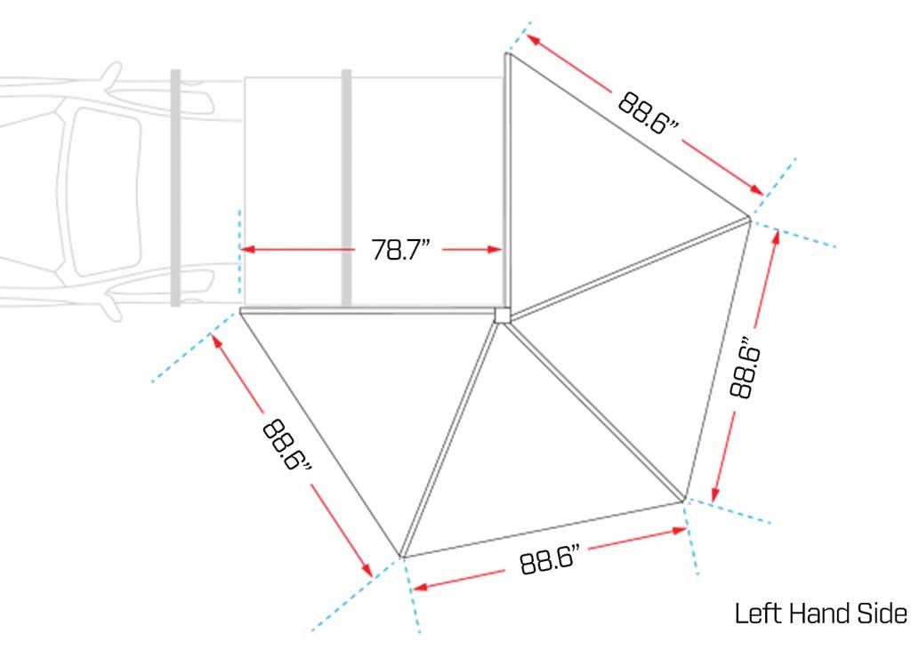 AWNING INSTALLATION HARDWARE SET FOR IAWN270L045/R045
