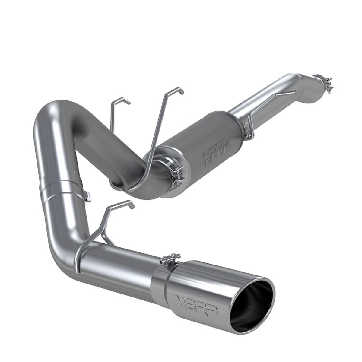 MBRP S5247304 4in. Resonator-Back. Single Side Exit. Street Version. T304
