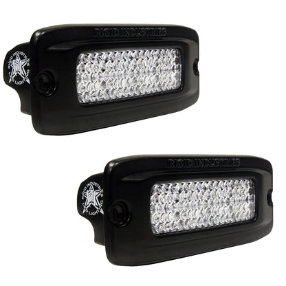 RIGID Industries - Back - Up Kit, Includes 2 SR - Q Series PRO Flood Diffused, Flush Mount