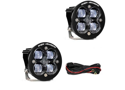 Baja Designs Squadron-R SAE LED Auxiliary Light Pod Pair (Clear - SAE) Baja Designs