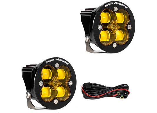 Baja Designs Squadron-R SAE LED Auxiliary Light Pod Pair (Amber - SAE Fog)