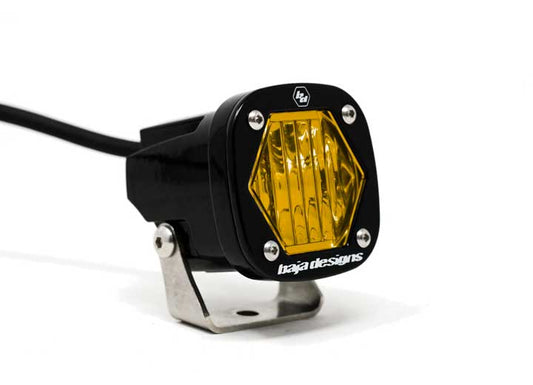 Baja Designs S1 Black LED Auxiliary Light Pod (Amber - Wide Cornering) Baja Designs
