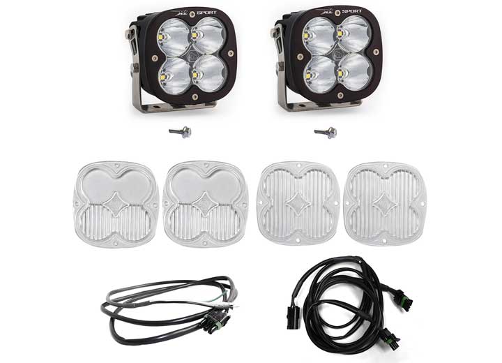 Ford XL Sport A-Pillar Light Kit (Clear - Spot) | 2021-2022 Ford Bronco Baja Designs