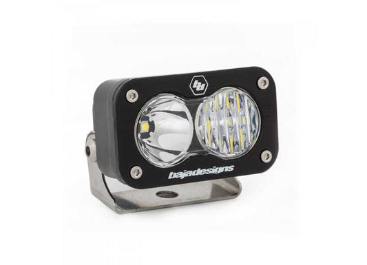 Baja Designs S2 Sport Black LED Auxiliary Light Pod (Clear - Driving/Combo)