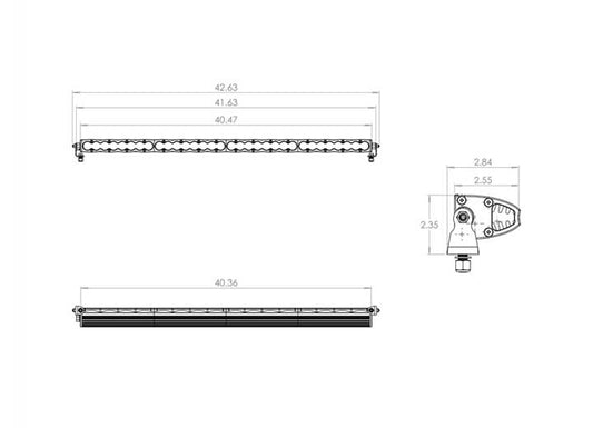 Baja Designs S8 Straight LED Light Bar - 40" Driving/Combo (Clear)