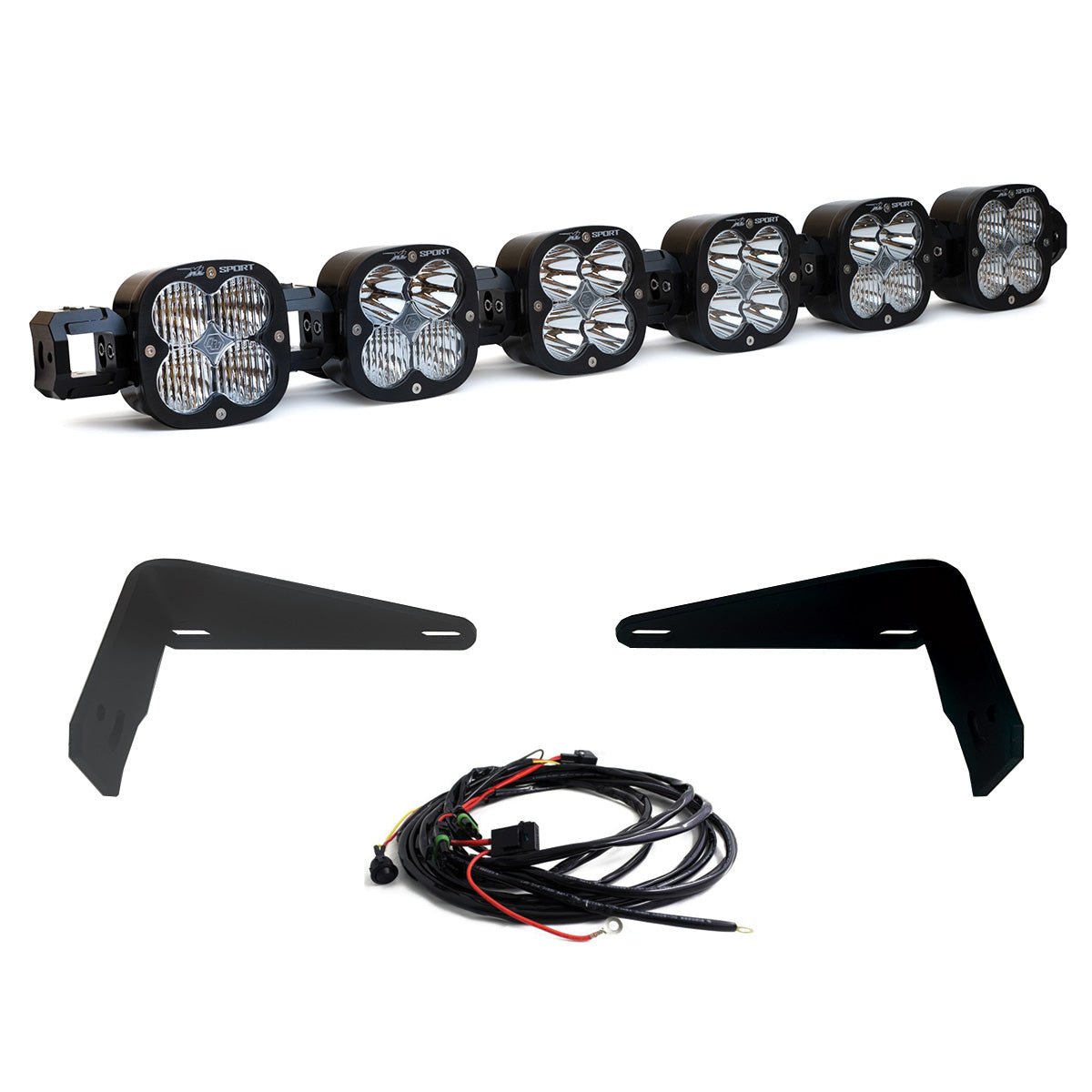 Baja Designs 6XL Linkable Bumper Light Kit W/Upfitter | 2021-On Ford Bronco & 2022-On Bronco Raptor