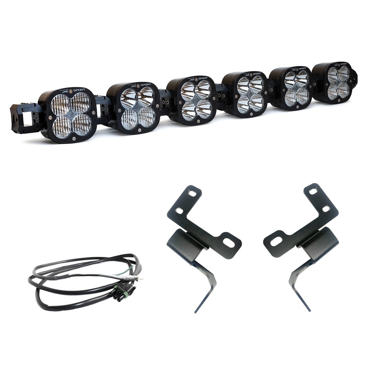 Baja Designs - Baja Designs 6XL Linkable Bumper Light Kit – Fits 2021 - On Ford Bronco with OE Plastic Bumper, 18,900 Lumens, IP69K Waterproof, Heavy - Duty Off - Road Lighting for Extreme Conditions