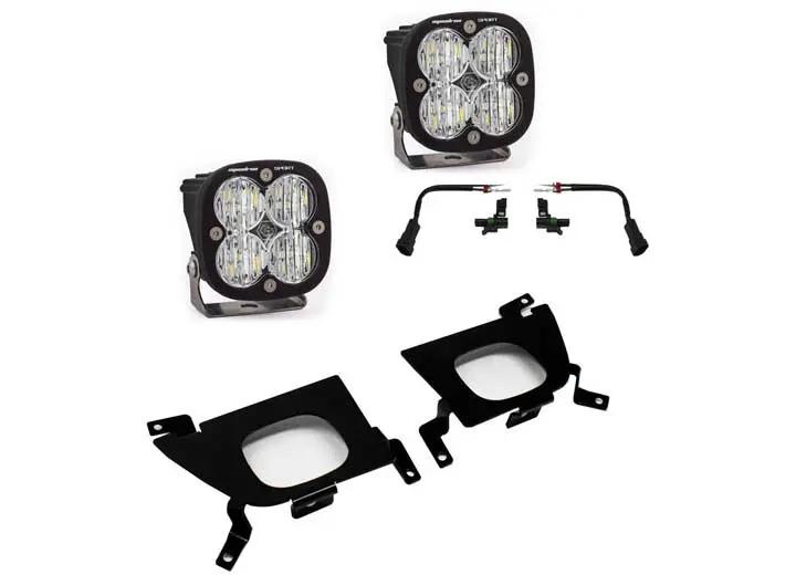 Baja Designs - Baja Designs Chevy/GMC Squadron Sport Fog Pocket Light Kit (Clear - Wide Cornering)