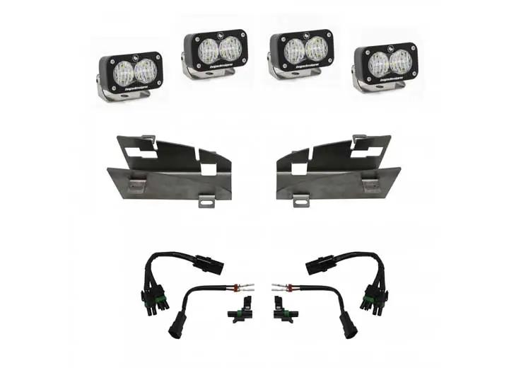 Baja Designs - Baja Designs Dodge Ram S2 Sport Dual Fog Pocket Light Kit (Clear - Wide Cornering)
