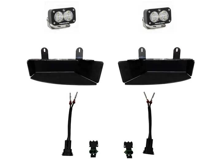 Baja Designs - Baja Designs Dodge Ram S2 Sport Fog Pocket Light Kit (Clear - Wide Cornering)
