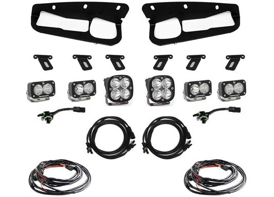 Baja Designs Ford Squadron Pro/Dual S2 Sport Steel Bumper Fog Pocket Light Kit (Clear - Multi-Pattern)