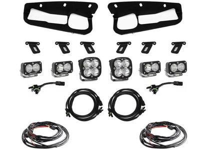 Baja Designs - Baja Designs Ford Squadron Sport &amp; S2 Sport Fog Pocket Light Kit (Clear - Multi - Pattern)