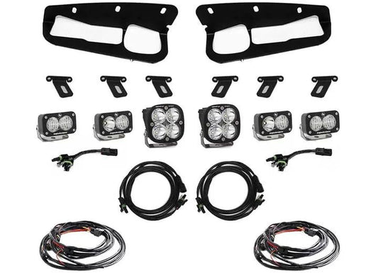 Baja Designs - Baja Designs Ford Squadron Sport &amp; S2 Sport Fog Pocket Light Kit (Clear - Multi - Pattern)