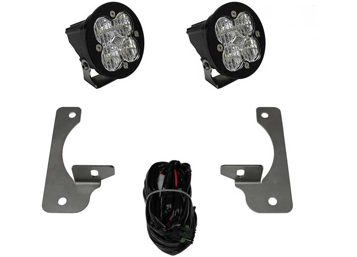 Baja Designs Jeep JK Squadron-R Sport Fog Pocket Light Kit (Clear - Wide Cornering) Baja Designs