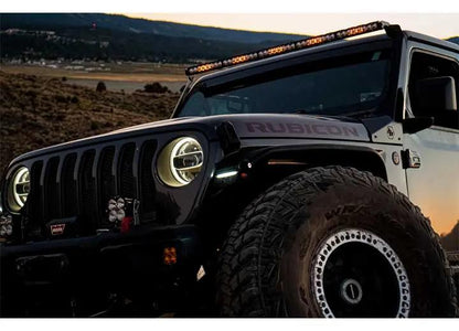 Baja Designs - Baja Designs Jeep JL JT 8XL Linkable Roof Mount Light Kit (clear - Multi - Pattern)
