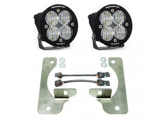 Baja Designs - Baja Designs Jeep JL/JT Squadron - R Sport Fog Pocket Light Kit (Clear - Wide Cornering)