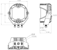 Baja Designs - Baja Designs LP4 Pro LED Auxiliary Light Pod Pair (Amber, Driving/Combo)