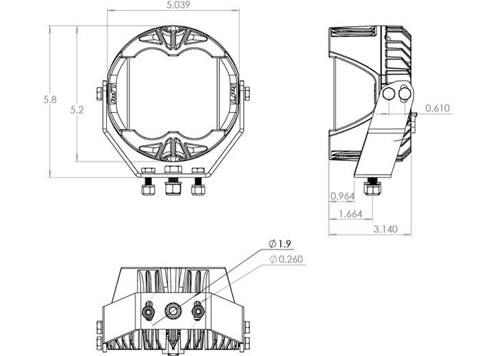 Baja Designs LP4 Pro LED Auxiliary Light Pod Pair (Clear - Spot)