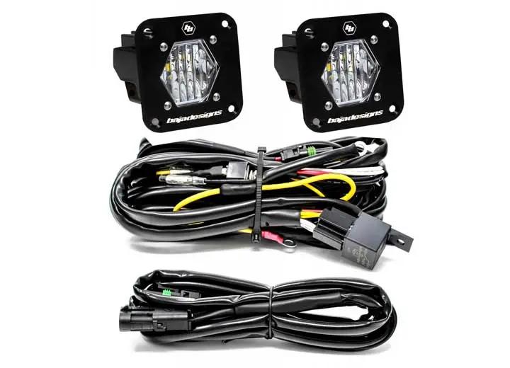 Baja Designs - Baja Designs S1 Black Flush Mount LED Light Pod Reverse Kit (Clear)