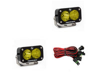 Baja Designs S2 Pro Black LED Auxiliary Light Pod Pair (Amber - Wide Cornering)